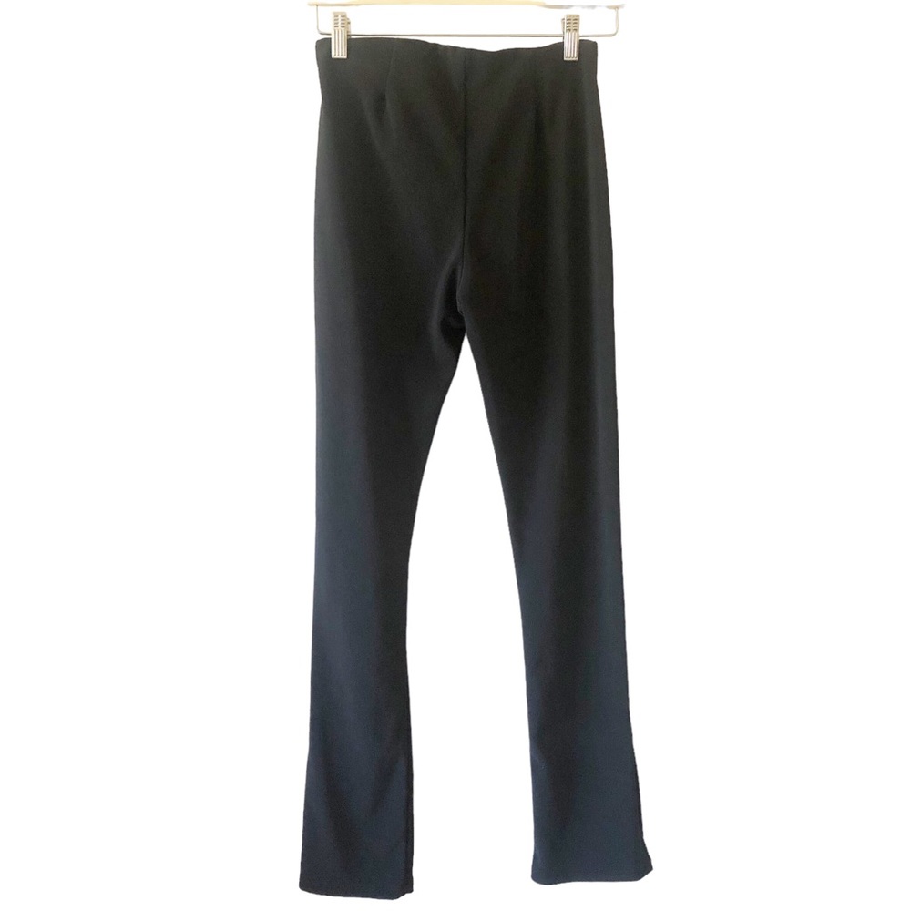 ZARA High Rise Full Length Front Slit Ribbed Legging Pants Blogger Favorites L - Picture 3 of 5